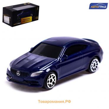 Машина металлическая MERCEDES-AMG C63 S COUPE, 1:64, цвет синий