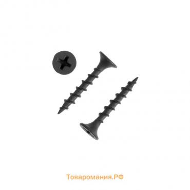Саморезы гипсокартон-дерево ТУНДРА krep 3.5×25 мм, фосфатированные, 200 шт.