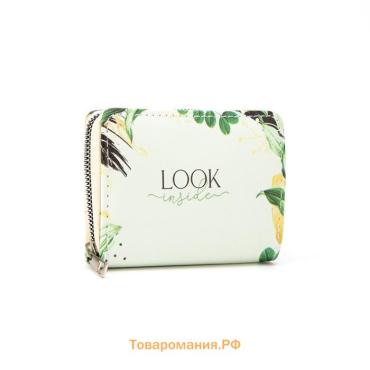 Кошелёк на молнии Look inside, из искусственной кожи