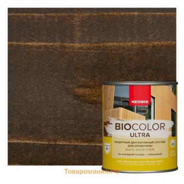 Защитный декоративный состав для древесины NEOMID BioColor ULTRA палисандр глянцевый 2,7л