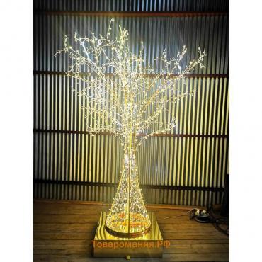 Светодиодная фигура «Золотое дерево», 200 × 400 × 200 см, 200 Вт, 220 В