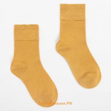 Носки MINAKU цвет горчичный, р-р 36-39 (23-25 см)