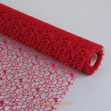 Сетка для цветов «Крошет», бордовый, 0.5×4.5 м