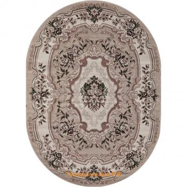Ковёр овальный Merinos Gavana, размер 180x250 см, цвет beige